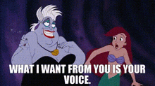 Ursula Your Voice GIF - Ursula Your Voice Little Mermaid GIFs