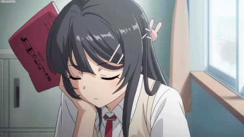 bored anime girl gif