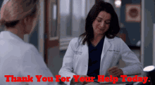 Greys Anatomy Amelia Shepherd GIF - Greys Anatomy Amelia Shepherd Thank You For Your Help Today GIFs