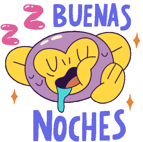 Sleeping Monkey Says "Good Night" In Spanish. Sticker