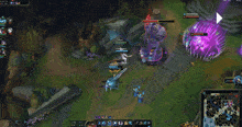 a league of legends game is being played on a screen