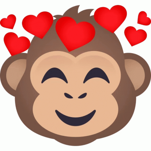 a love monkey clipart