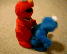 Elmo Cookie Monster GIF - Elmo Cookie Monster Dirty GIFs