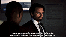 steve gave people something to believe in but you ... you give 'em something to aspire to ..