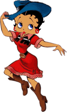 cow girls party with the family betty boop she is looking good in her cow girl suit sweet