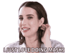 i just love doing mask masks hobbies mask making emma roberts