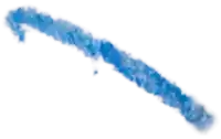a blue brush stroke on a white background that looks like smoke