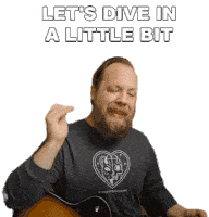 Lets Dive In A Little Bit Ryan Fluff Bruce Sticker - Lets Dive In A Little Bit Ryan Fluff Bruce Riffs Beards And Gear Stickers