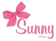 Sunny Name GIF - Sunny Name Pink Bow GIFs
