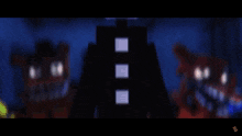 a group of five nights at freddy 's characters stand together