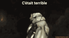 a picture of a robot with the words c'était terrible written above it
