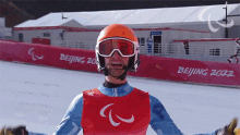 thumbs up para alpine skiing giacomo bertagnolli italy paralympics