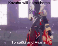 Kazuha Genshin Impact Ayana And Saski GIF - Kazuha Genshin Impact Ayana And Saski Kazuha Will Come Home To Ayana And Saski GIFs