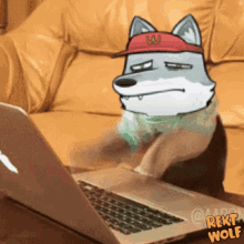 Rekt Wolf Crypto Nft GIF - Rekt Wolf Crypto Nft Cat Typing GIFs