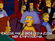 Zima Not Emphysema GIF - The Simpsons Smoke Non Smoking Room GIFs