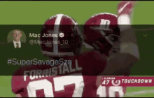 a football player with the number 47 on their back
