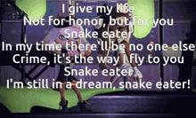 Snake Eater Lyrics GIF - Snake Eater Lyrics Mgs3 GIFs