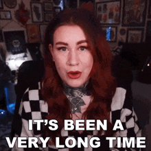 Its Been A Very Long Time Lauren Petrie GIF - Its Been A Very Long Time Lauren Petrie Treacle Tatts GIFs
