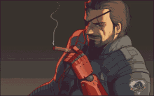 Metal Gear Solid Smoking GIF - Metal Gear Solid Smoking Cool GIFs