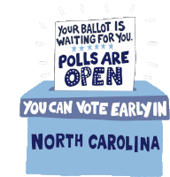Your Ballot Is Waiting For You Polls Are Open Sticker - Your Ballot Is Waiting For You Polls Are Open Vote Early Stickers