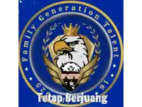 a family generation talent logo with a bald eagle