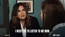 I Need You To Listen To Me Now Detective Olivia Benson GIF - I Need You To Listen To Me Now Detective Olivia Benson Mariska Hargitay GIFs