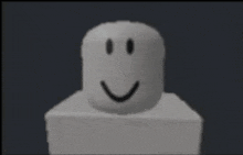 a white roblox character with a smiley face