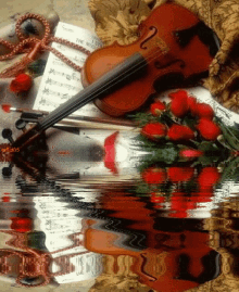 Violin Music Sheet GIF - Violin Music Sheet Water GIFs