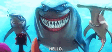 Finding Nemo Shark GIF - Finding Nemo Shark Hello GIFs