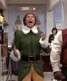 Elf GIF - Holidayclassics Elf Excited GIFs