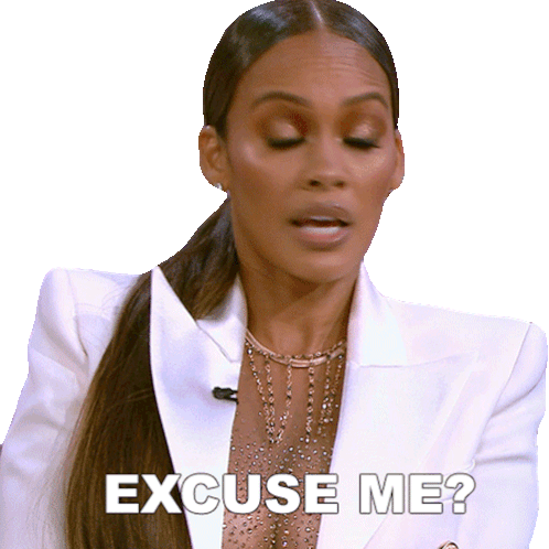 Excuse Me Basketball Wives Sticker - Excuse Me Basketball Wives What Did You Say Stickers