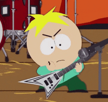 Butters South Park Metal Head GIF - Butters South Park Metal Head Rocking Out GIFs