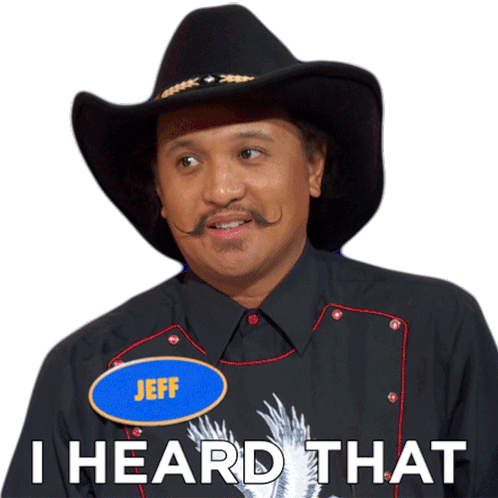I Heard That Jeff Sticker - I Heard That Jeff Family Feud Canada Stickers