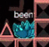 a screenshot of a video game with the words `` been '' written on the screen .
