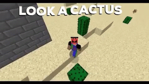 animated cactus in minecraft