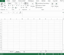 scroll excel