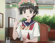 Anime Hungry Anime Girl GIF - Anime Hungry Anime Girl Ice Cream GIFs