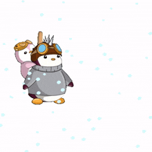 snow winter skate ice penguin