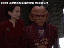Rule 9 Opportunity Plus Instinct Equals Profit GIF - Rule 9 Opportunity Plus Instinct Equals Profit Star Trek GIFs