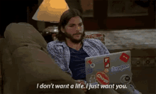 I Don'T Want A Life. I Just Want You. GIF - Iwantyou That70sshow Ashton Kutcher GIFs