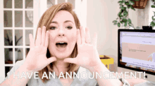 Jessica Stansberry Announcement GIF - Jessica Stansberry Announcement I Have An Announcement GIFs