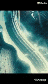 a close up of a painting with the words capcut on the bottom right