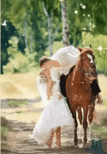 man woman horse romance