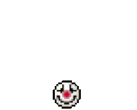 a set of pixel art smiley faces including a crying face