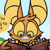 a cartoon drawing of a cat reading a book titled " stum "