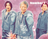 a collage of three men with the words number 1 on the bottom