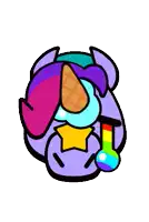 a cartoon unicorn with an ice cream cone on its head is crying .