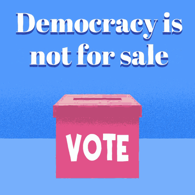 Pass The For The People Act Democracy GIF - Pass The For The People Act Democracy Democracy Is Not For Sale GIFs
