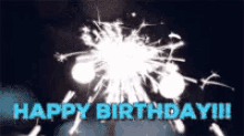 Happy Birthday Sparklers GIF - Happy Birthday Sparklers Greetings GIFs