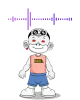 a cartoon character wearing a shirt that says " zhot "